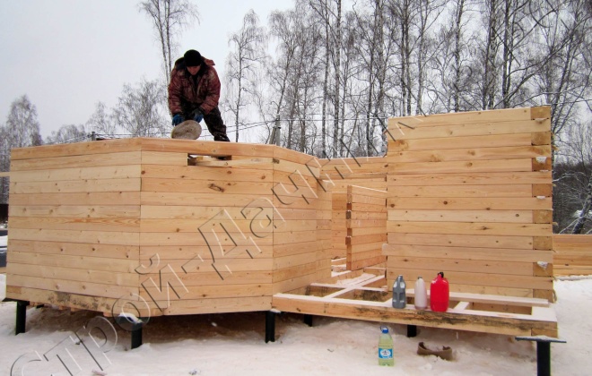4 брусовой дом  к-45, 7×7, 80 м², тульская область,  заокский район, посёлок хорошие соседи (7)